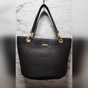 Eric Javits Black Tweed Handbag